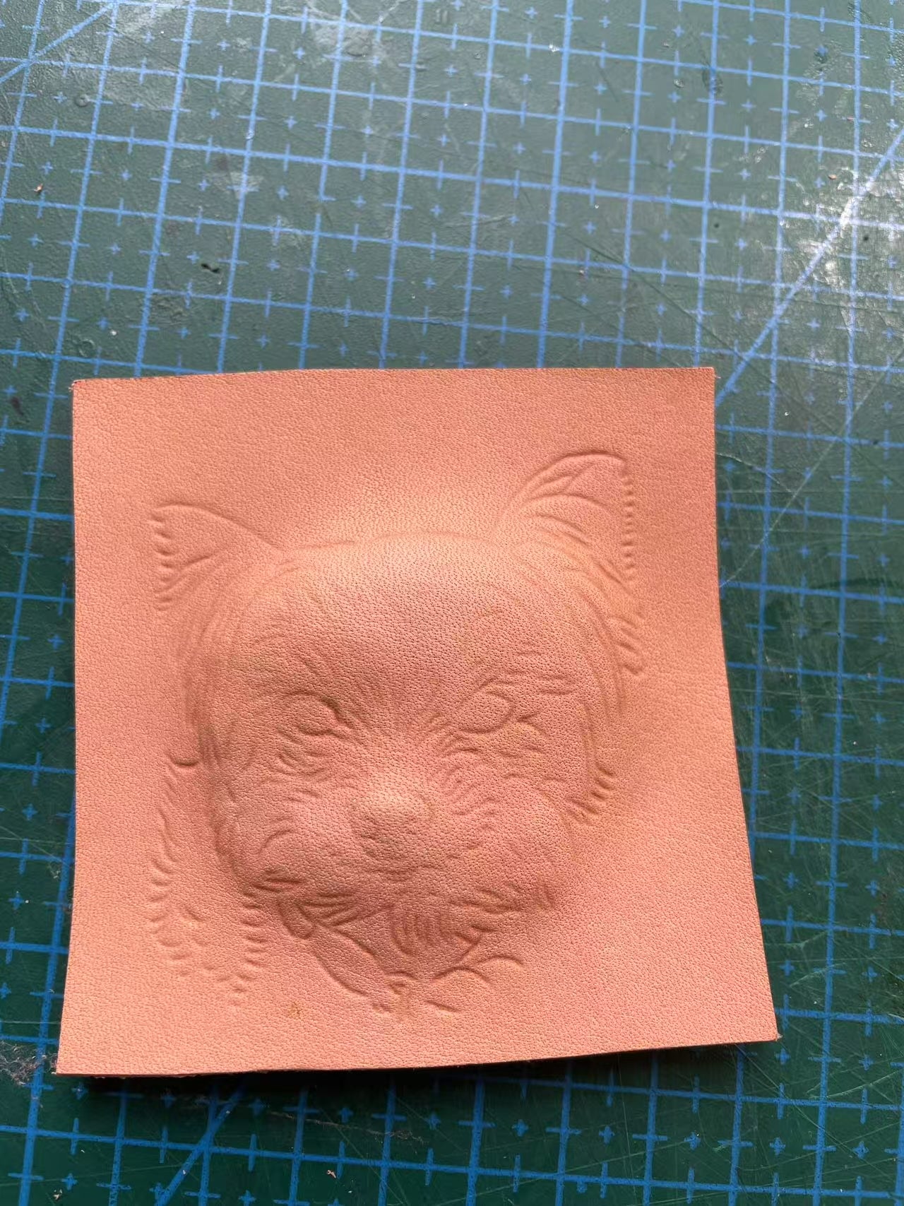 Handmade Yorkie Leather Carving Keychain | Hand-made Pup Memorial| Personalized Pet Sculpture Portrait | Customized Yorkie Memory